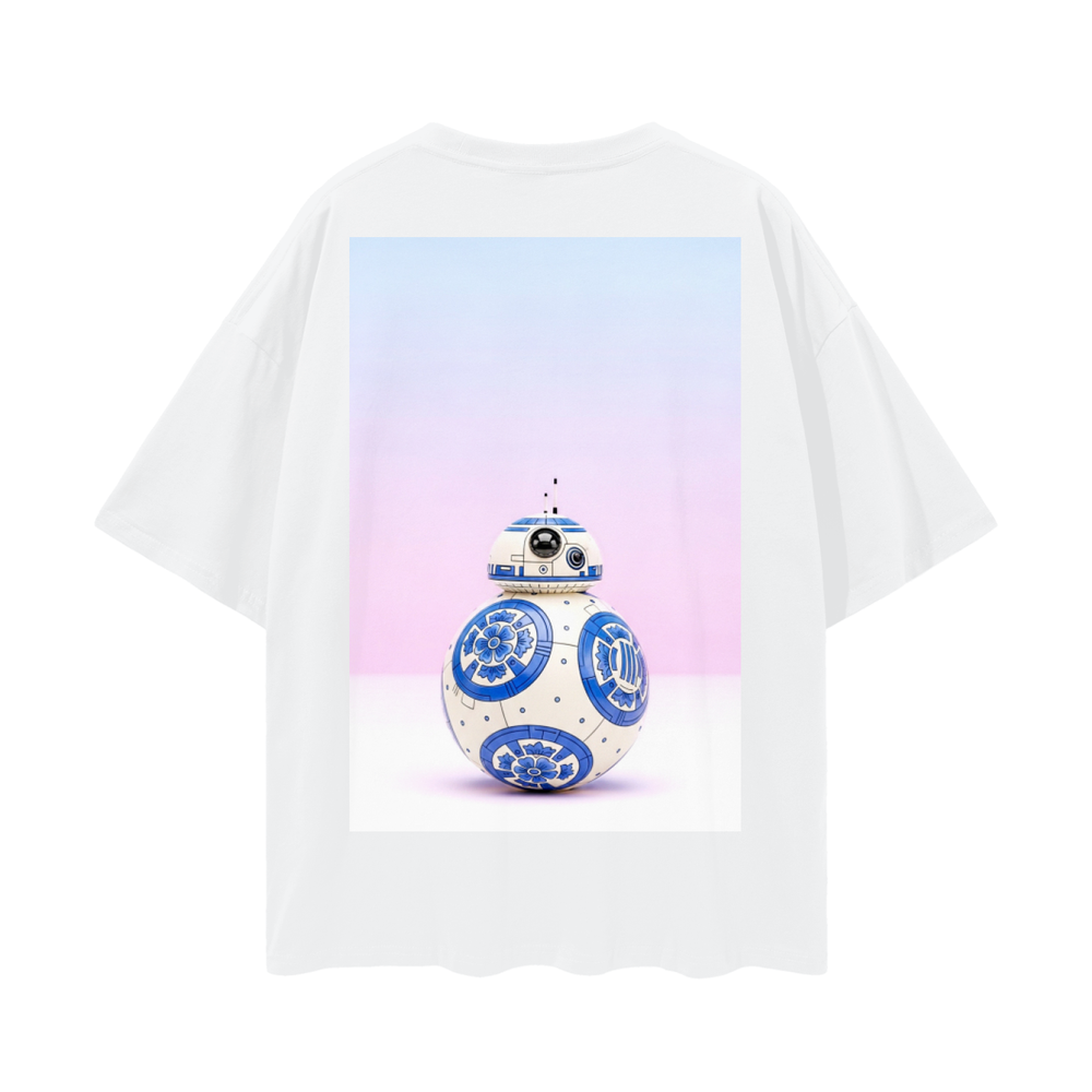BB-8 Vert Oversize Deep Drop Shoulder Tee - 200 GSM