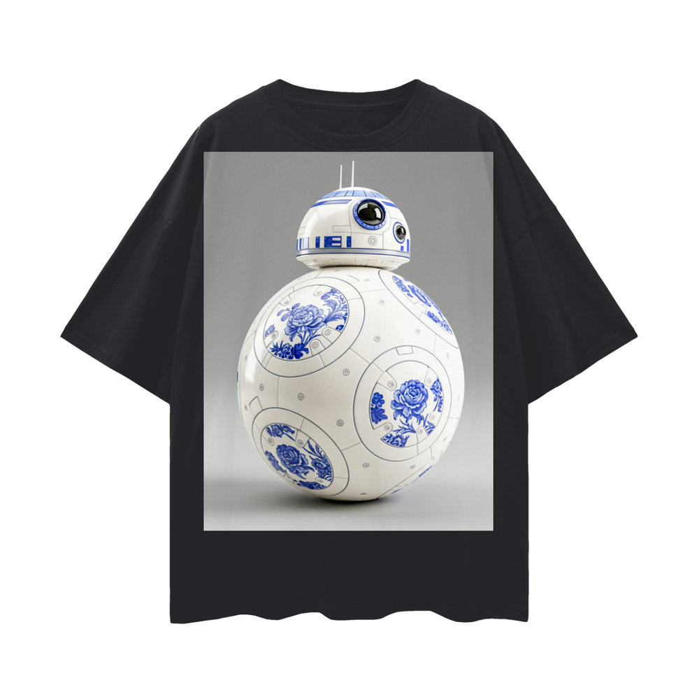 BB-8 Oversize Deep Drop Shoulder Tee - 200 GSM